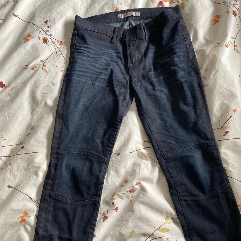 J Brand Dark Wash Cropped Denim Pants